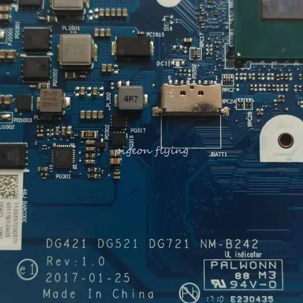 Материнская плата 320-14IKB для ноутбука ideapad 80XK DG421 DG521 DG 721 NM-B242 cpu I5-7200U GPU: N16S 2 Гб ram: 4 Гб DDR4