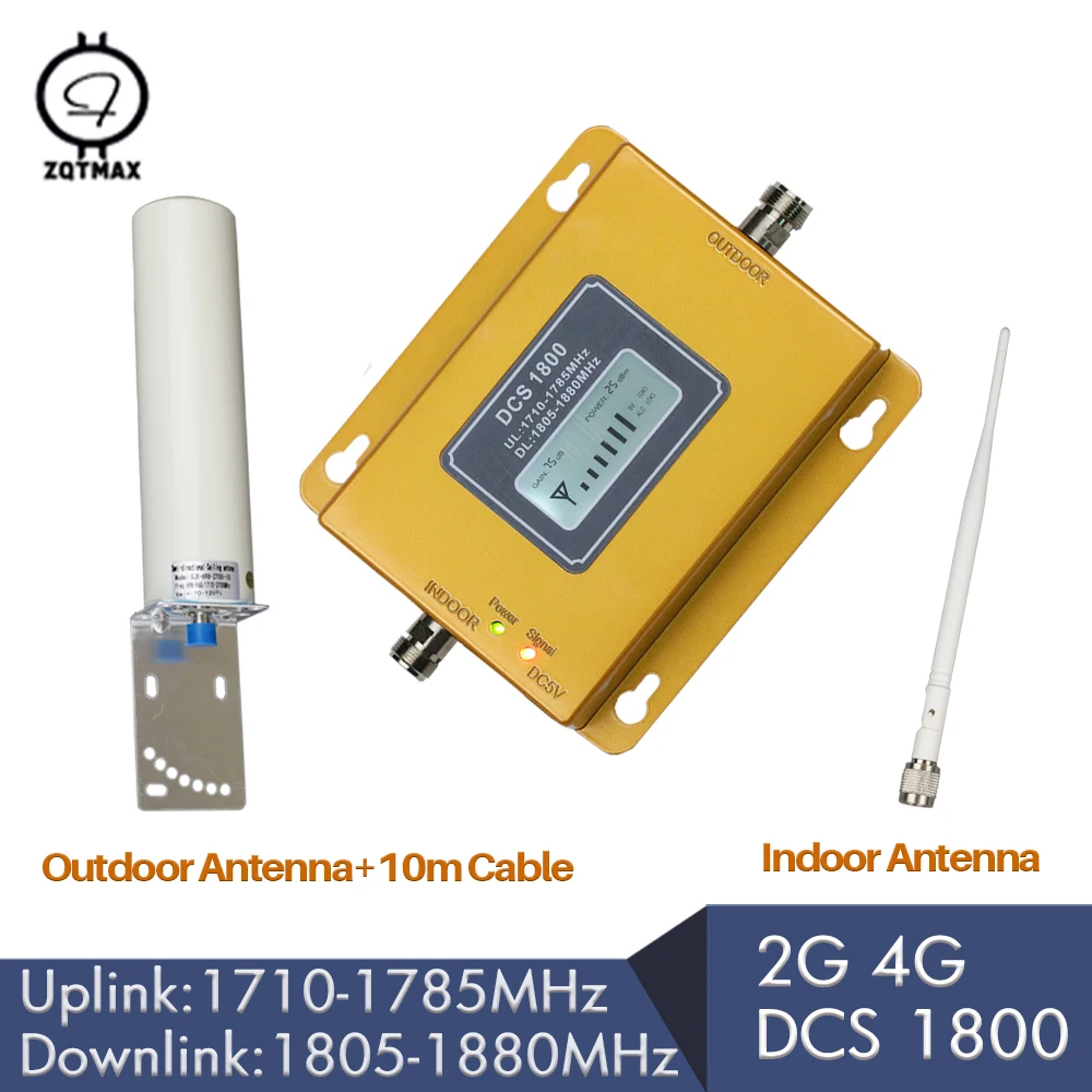 ZQTMAX 2g 4g LTE 1800 МГц Стандартный GSM усилитель 4G сетевой мобильный + антенна|Усилители