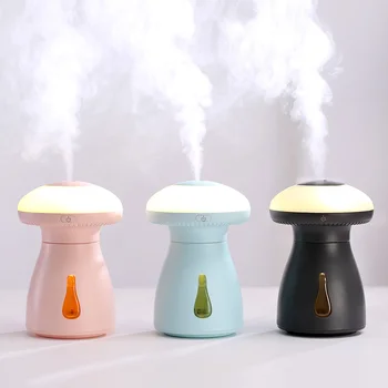 

Cute Mushroom Lamp Humidifier Multifunction Office Home Air Mini Usb Humidifier With Led Night Light
