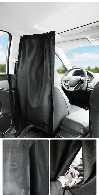 Rideau d'isolation de voiture de Taxi, rideau de Protection de cloison pour  véhicule Commercial, pare-soleil de climatisation, rideau d'intimité 3  pièces/ensemble - AliExpress