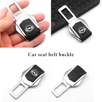 

2PCs Car Safety Buckle Clasp Insert Plug Clip Seat Belt Card Personality Buckle For Opel Astra H G J Insignia Mokka Zafira Auto