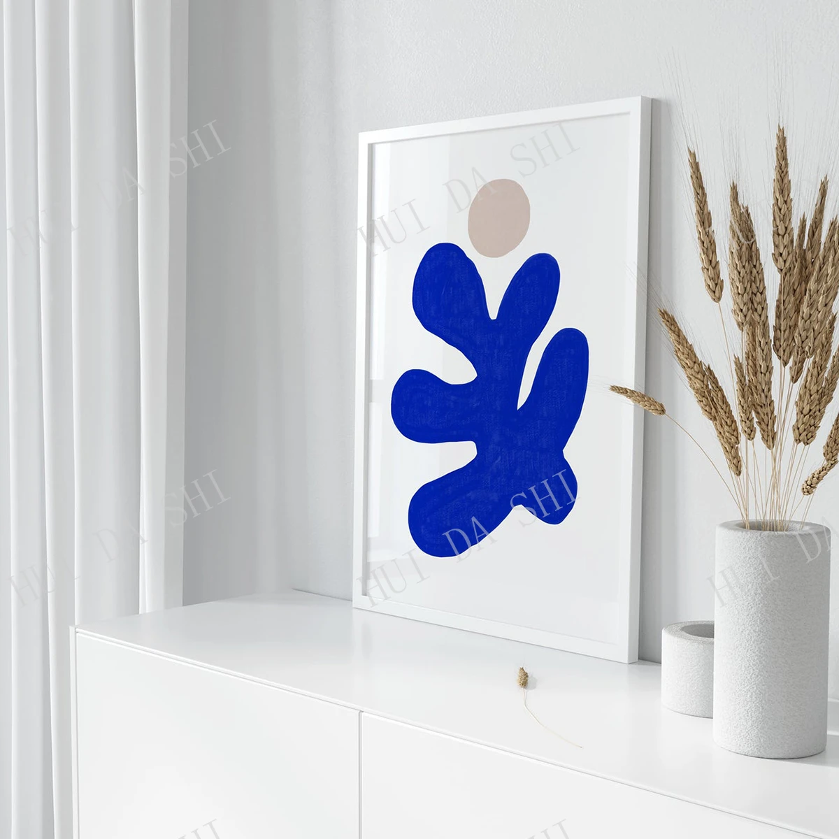 Modern Abstract Art Print, Floral Art, Printable Art, Gallery Wall Art,  Minimal Prints, Modern Wall Art, Prints, Blue Wall Art|Painting &  Calligraphy| - AliExpress