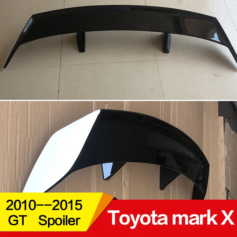 Использовать для TOYOTA MARK X спойлер 2010 11 12 13 14 15 лет ABS пластмассовый задний декоративное крыло EX стиль GT Спортивные Аксессуары