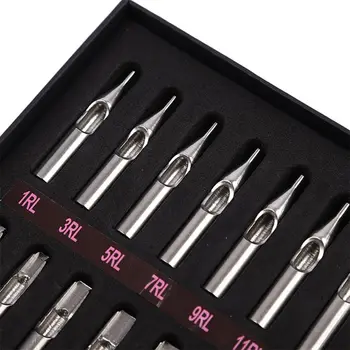 

High Quality 22PCS 304 Stainless Steel Tattoo Tips Kit Tattoo Nozzle Tips Mix Q1QD