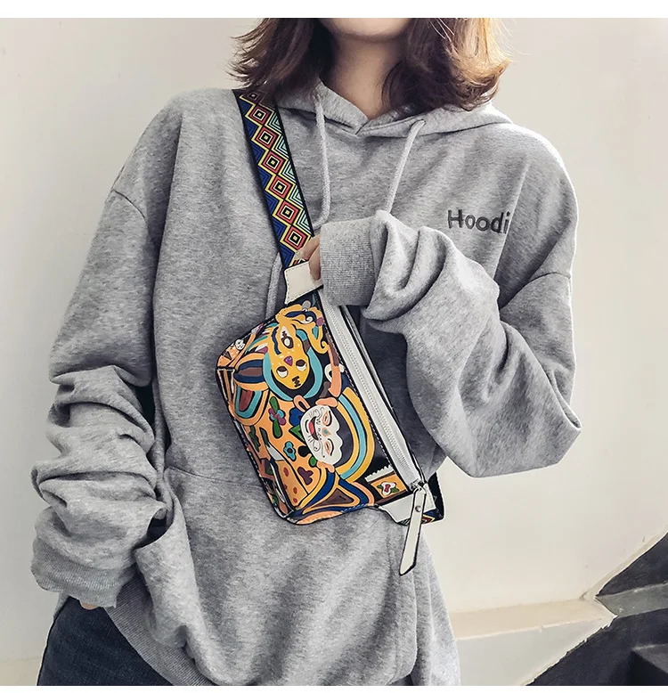 

Creative Cartoon Printing Fashion Waist Bag