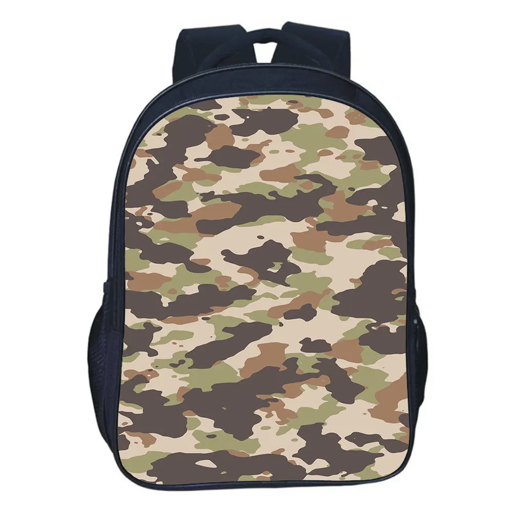 New Camouflage Backpack Boys Girl Cool School Bag Teens Storage Bag Travel Bags Children Rucksack 16 Inches Mochila
