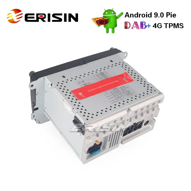 Erisin ES7715V " Android 9,0 автомобильный стерео OPS DVD 4G DAB+ gps Sat для Passat гольф Tiguan Eos Seat Skoda