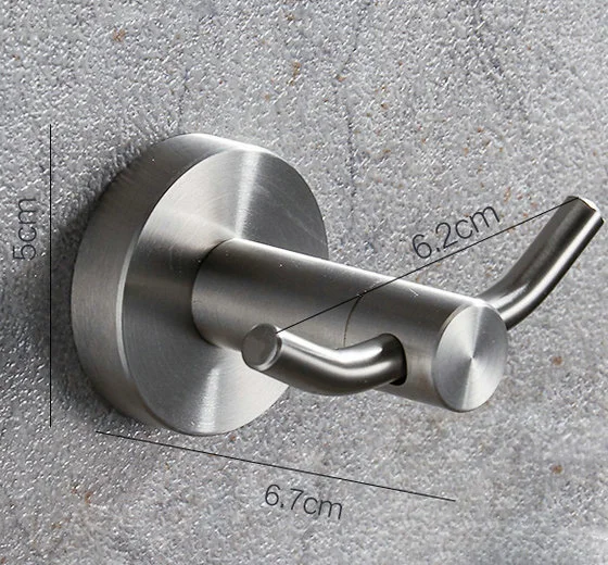 C style brushed 304 крючок для одежды из нержавеющей стали, аксессуары для ванной комнаты, крючки для халатов, дверной крючок для шляп - Цвет: C style brushed