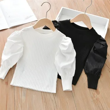 Girls Puff Sleeve Blouse 1