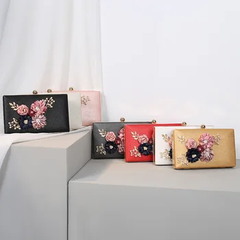 

Women's Dinner Bag 2020 New Clutch Bag Banquet Bag Flower Packet