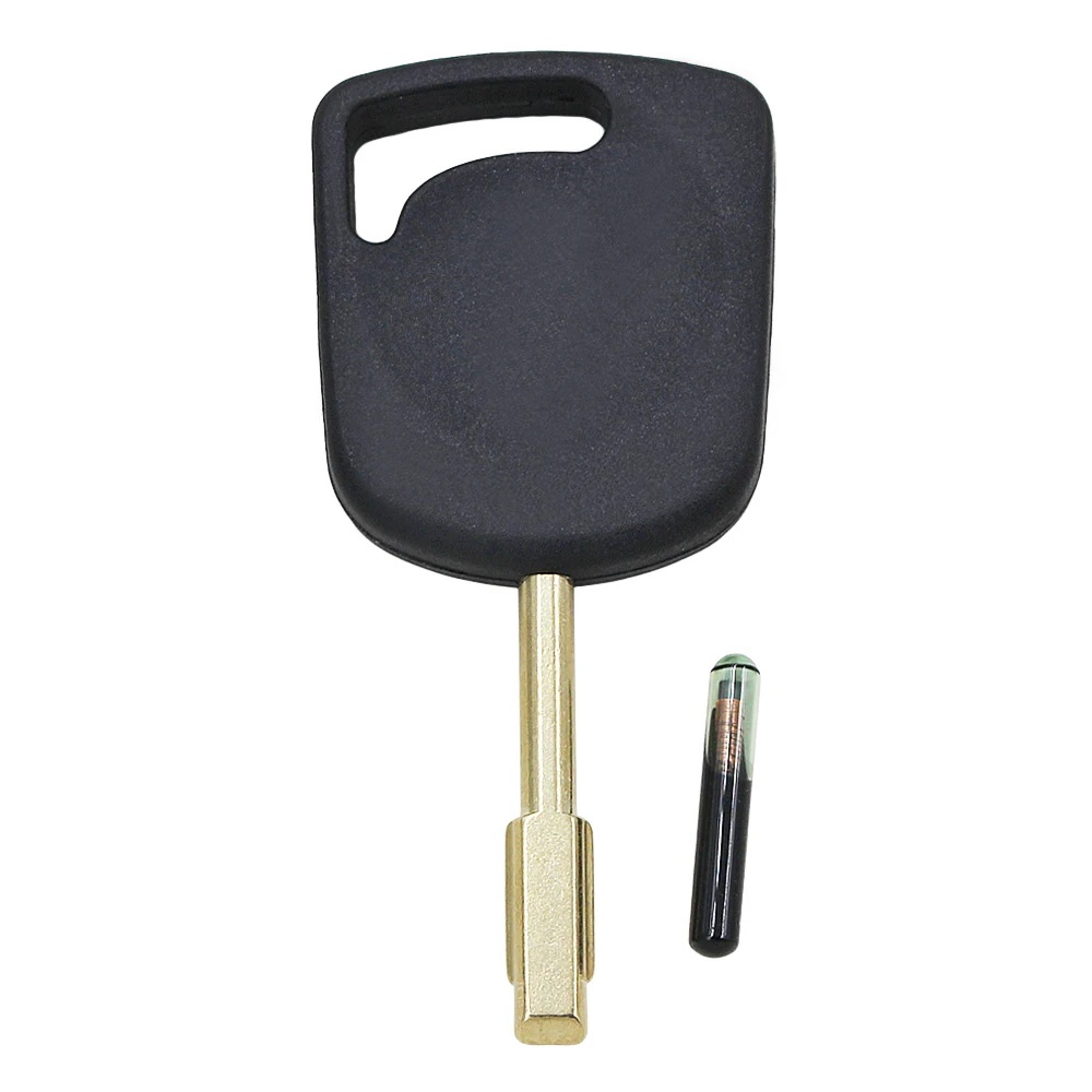 Transponder Key Shell For Ford Focus Mondeo KA Jaguar XJ8 Transit Connect Fob Car Key Cover With 4D60 Glass Chip / 4D63 Chip key case car key shell key cover fob cover