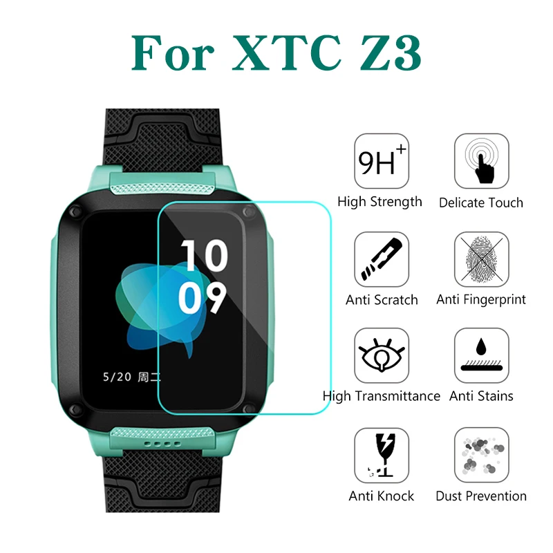 Полностью подходит 2.5D Защитная пленка для экрана XTC Y03 телефон часы закаленное 9H стекло ультра-тонкий прозрачный экран Защита для Y03 детские часы - Цвет: For XTC Z3