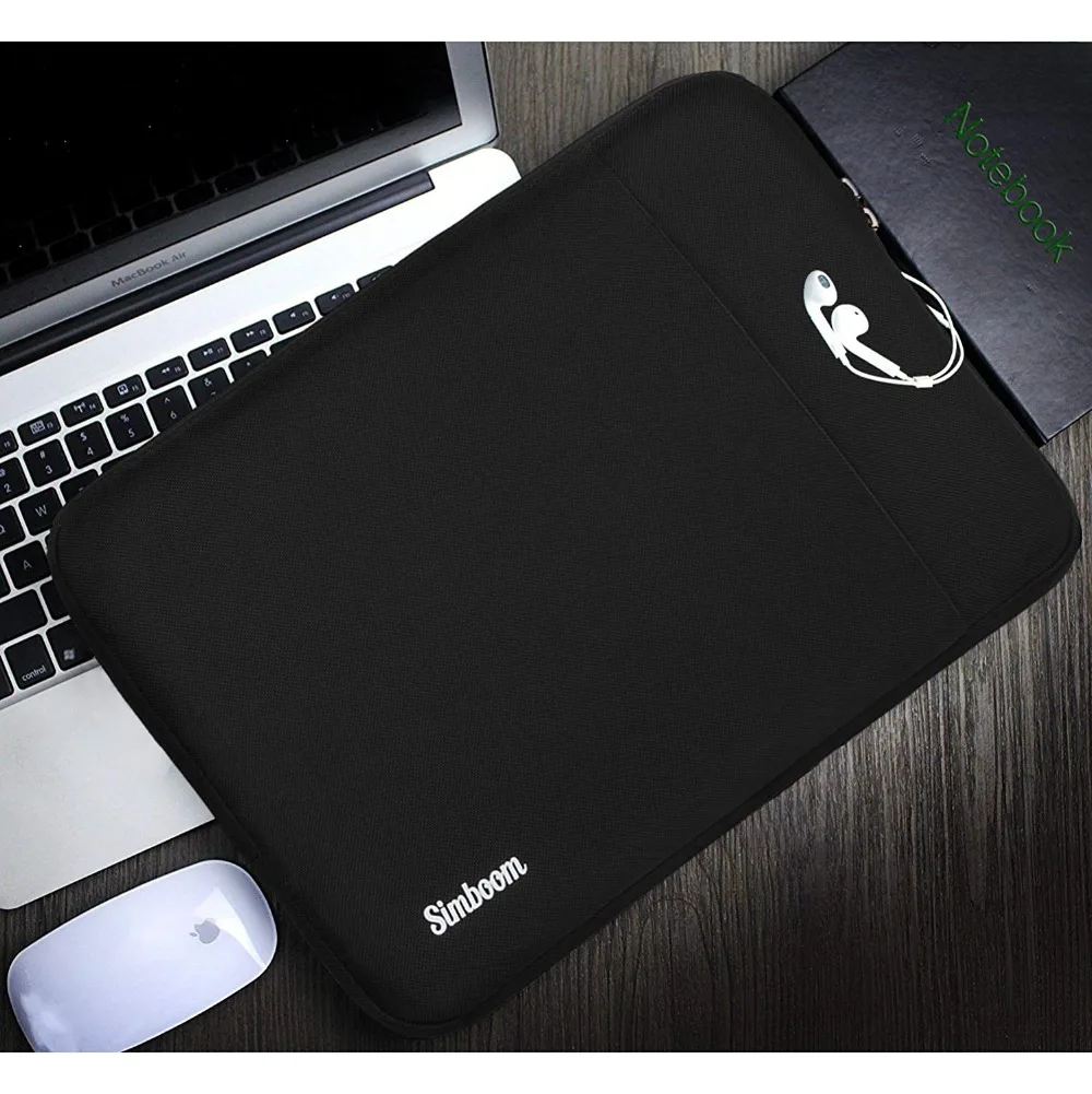 Simboom сумка для ноутбука 13,3 15,4 дюймов MacBook Pro 13 15 сумка для переноски Чехол водонепроницаемый ударопрочный портфель для Dell hp