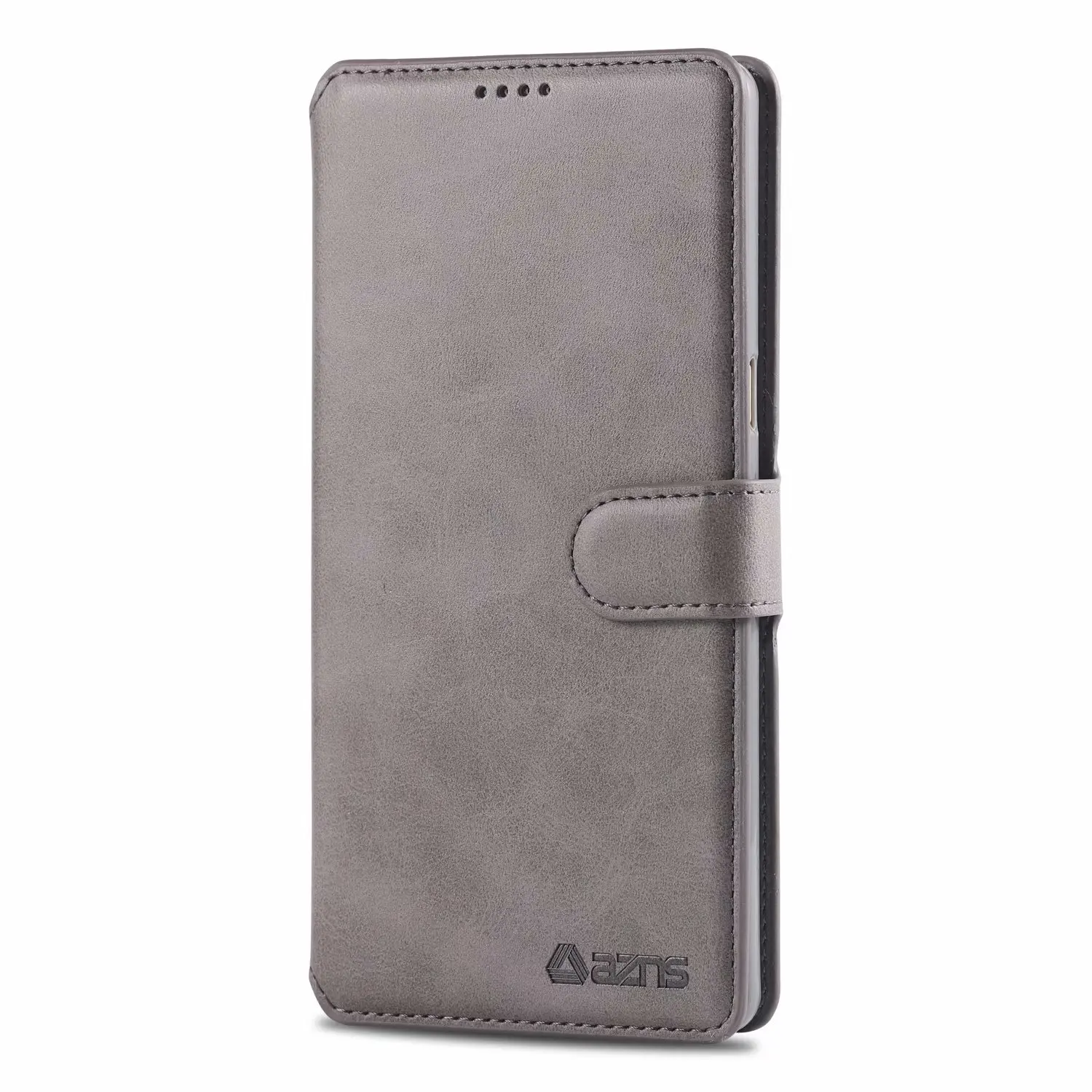 Чехол AZNS для samsung Galaxy Note 8, 9, 10+ Plus, S8, S9 Plus, S10e, S10 Plus, 5G, ультратонкий, с магнитной адсорбцией, из искусственной кожи, деловой стиль - Цвет: XNW Gray