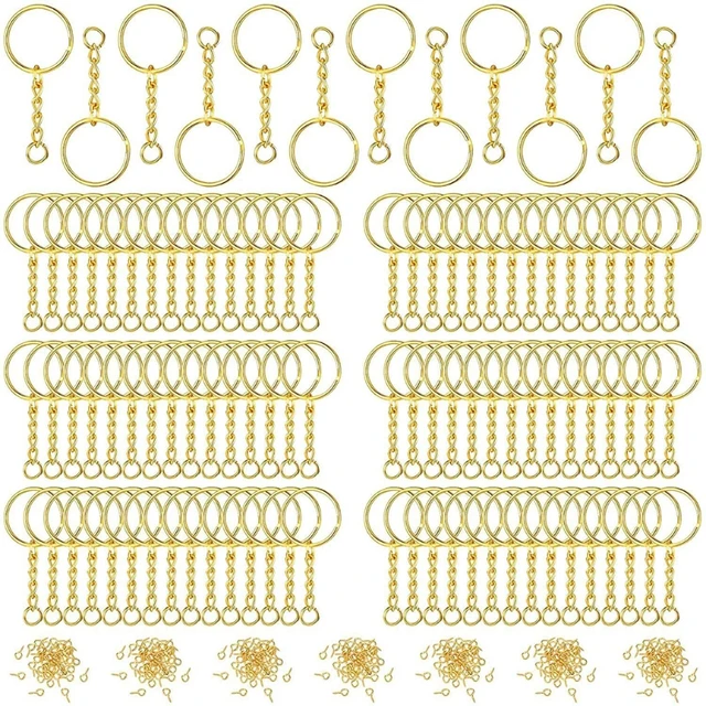 360 Pcs Keychain Rings with Jump Rings Screw Eye Pins for Resin DIY Crafts  Jewelry Making - AliExpress