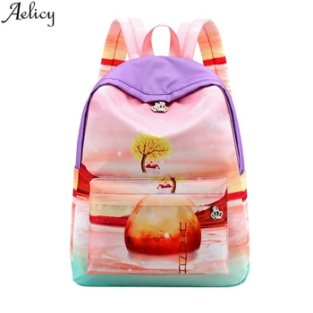 

Aelicy Solid Color Sleek Minimalist Style Landscape Series Waterproof Nylon Backpack mini backpacks for women 2020