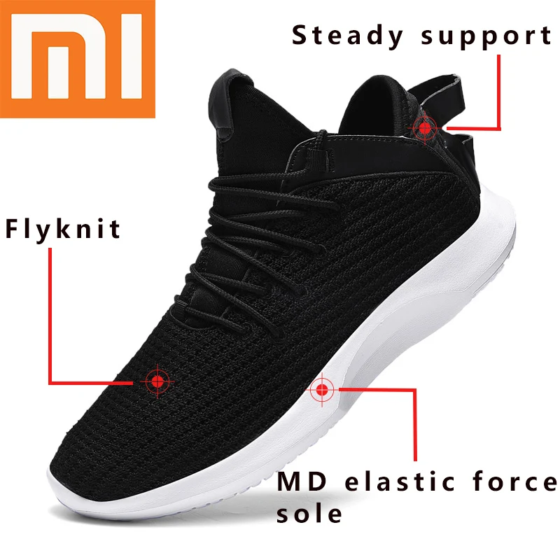 Xiaomi Flyknit мужская повседневная обувь защита стопы кроссовки человек светильник zapatillas hombre Deportiva дышащие весна лето плюс 12 46