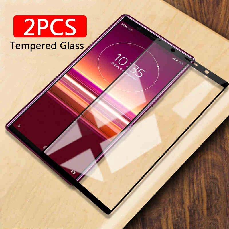 2 шт. 9H закаленное стекло защита на весь экран для Sony Xperia 5 Защитная пленка 8 1 II 10 Plus