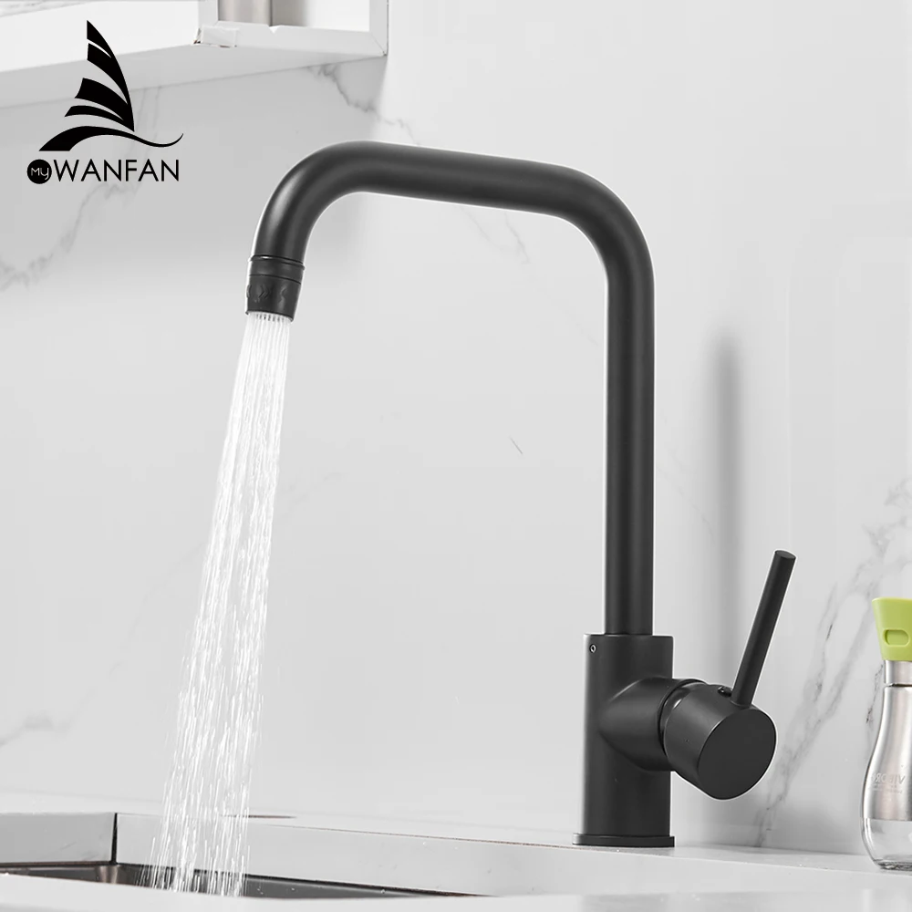  Kitchen Faucets Brass Kitchen Sink Water Faucet 360 Rotate Swivel Faucet Mixer Single Holder Single - 33048656482