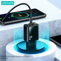 USAMS 20W Fast Charger USB QC3.0+PD Type C Quick Charge For iPhone 12 11 X Xs Xr Pro MaxS iPad Huawei Xiaomi LG Samsung
