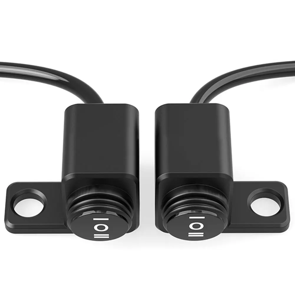IP68 Modified Motorcycle Aluminum Alloy Rearview Mirror Seat Headlight Spotlight Double Flashing Steering Multi-Function Switch |