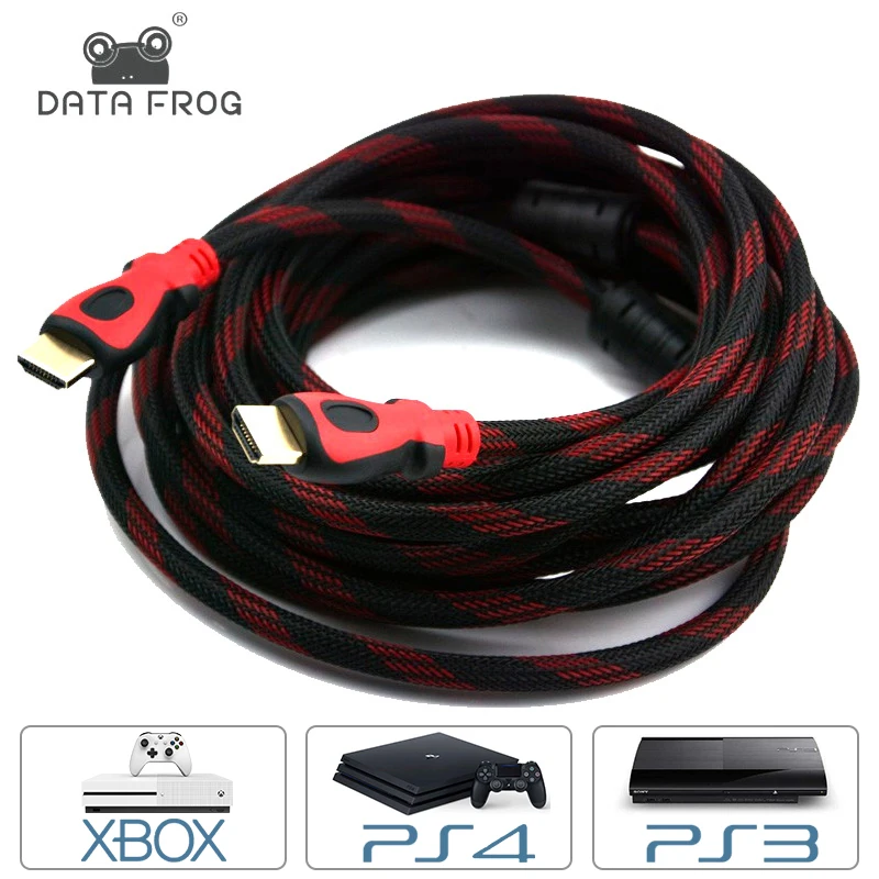 Высокоскоростной кабель HD для HD1.5M/1 8 M/3M/5M/10M/20M позолоченный Playstation 4 PS4 PS3 Xbox Nintendo TV