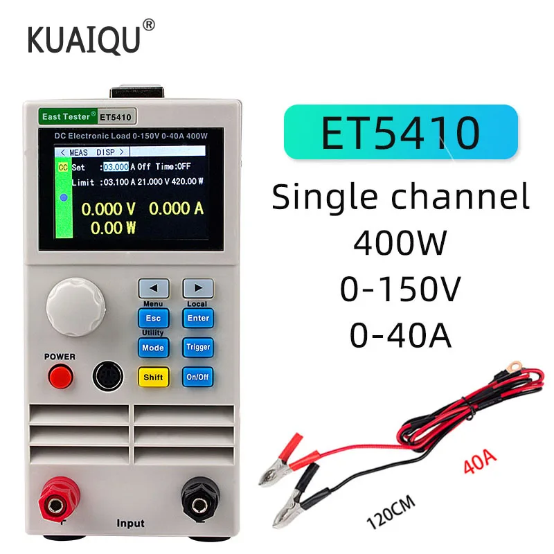 ET5410 150V 40A 400W Профессиональная нагрузка программируемая DC Электрическая цифровое