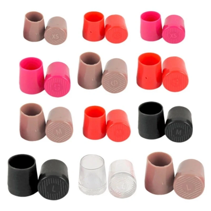 

64 Pairs (XS,S,M,L) High Heel Protectors Latin Stiletto Dancing Covers Heel Stoppers Antislip Silicone High Heeler Wedding Favor
