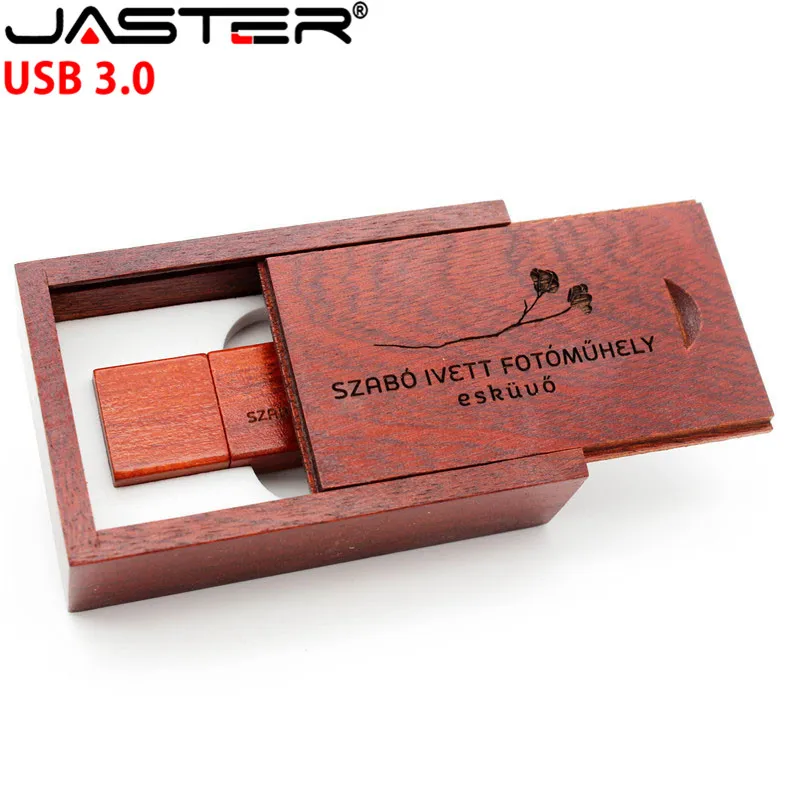 JASTER USB 3,0 деревянный бамбук+ коробка USB флэш-накопитель Флешка 8 ГБ 16 ГБ 32 ГБ карта памяти USB creativo подарок(более 10 шт. бесплатный логотип