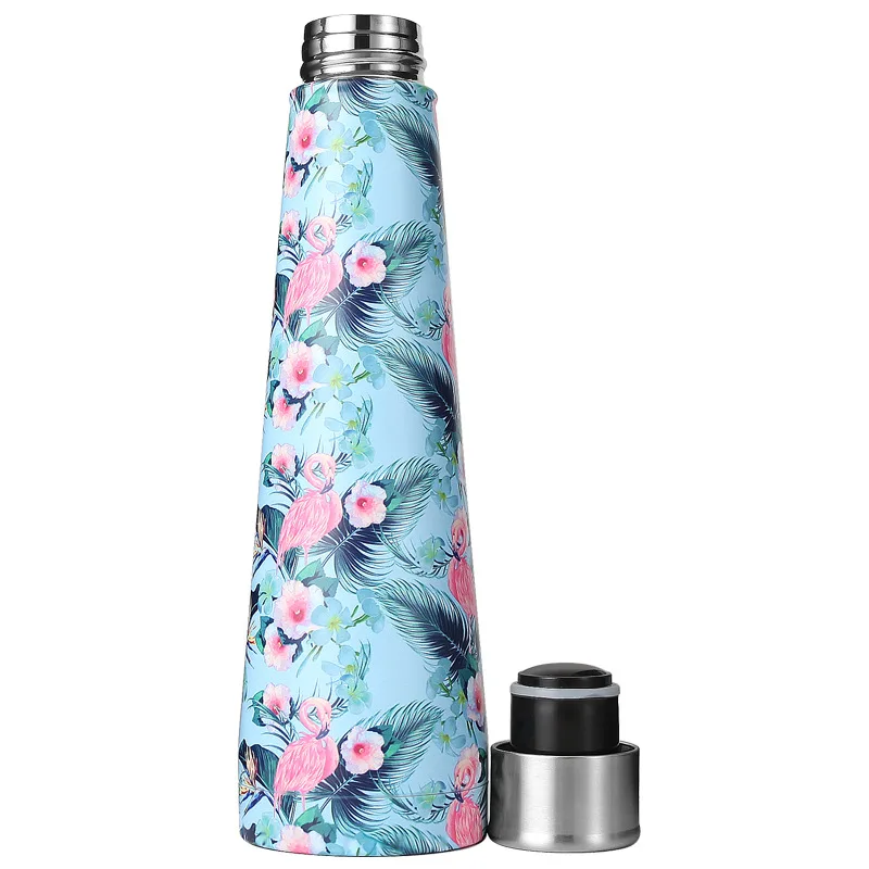 500ml Double Wall Stainless Steel Water Bottle Vacuum Cup Thermos Insulated Outdoor Sports Hiking Cycling Travle Thermo Bottle