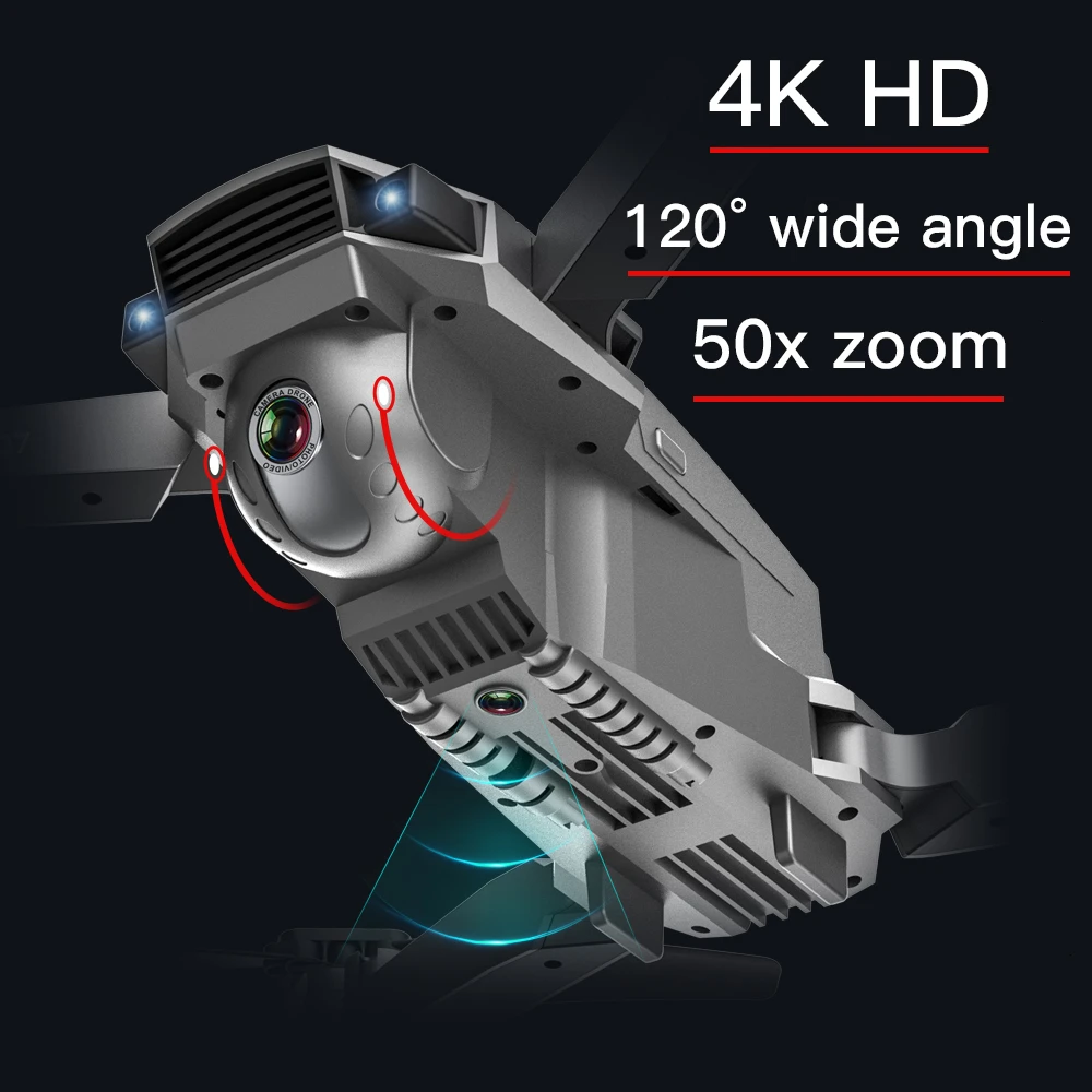 Best Drone GPS 4K 16MP HD Camera 5G Follow me WIFI FPV RC Quadcopter Foldable Selfie Live Video Altitude Hold Auto Return