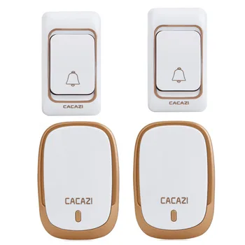 

1pc Wireless Smart LED Light Ring Doorbell Remote Control Call Bell 36 Rings US EU UK Plug