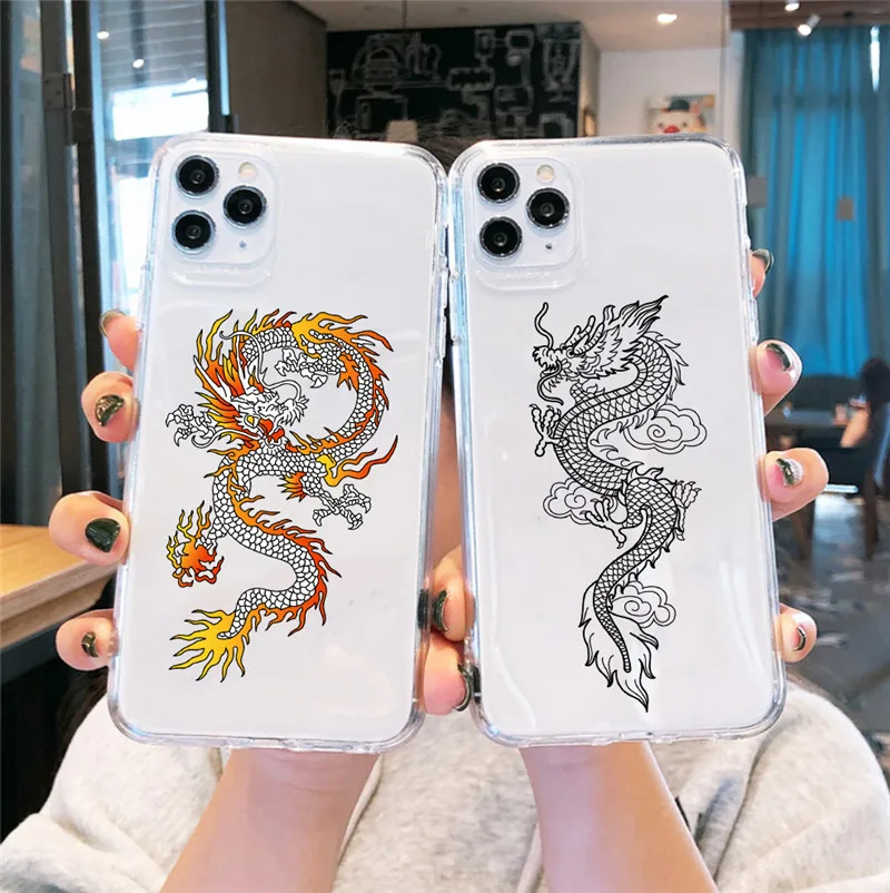 Женские винтажные ботинки в китайском стиле с принтом виде дракона Чехол для