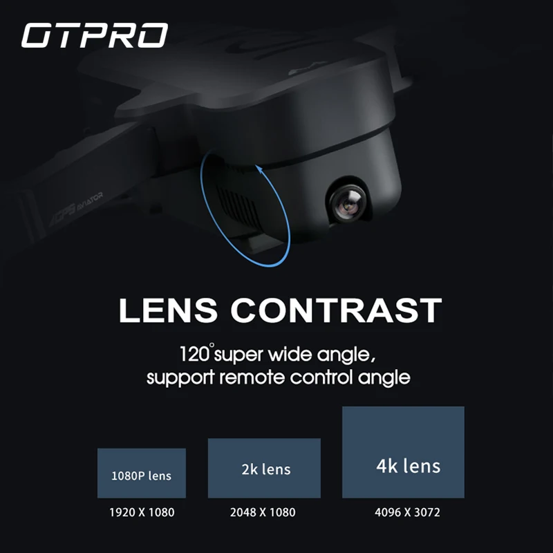  OTPRO Mini dron 4K 5G Camera Drones Professional GPS RC Helicopter Brushless Motor Foldable RC Quad