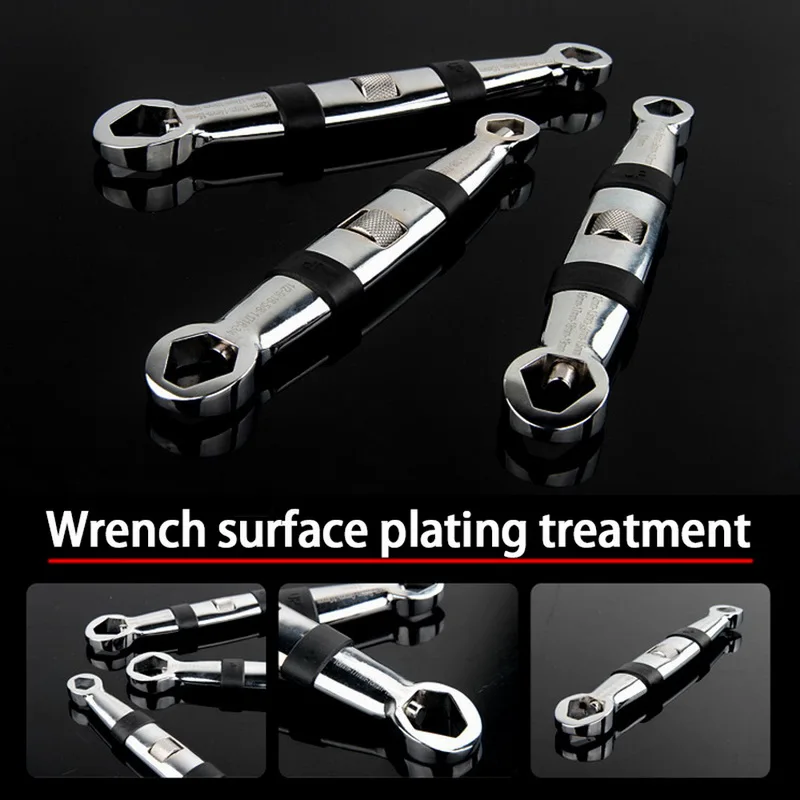 

23 in 1 Hand Tool 4-19mm Adjustable Wrench Multi-functional Combination Spanner