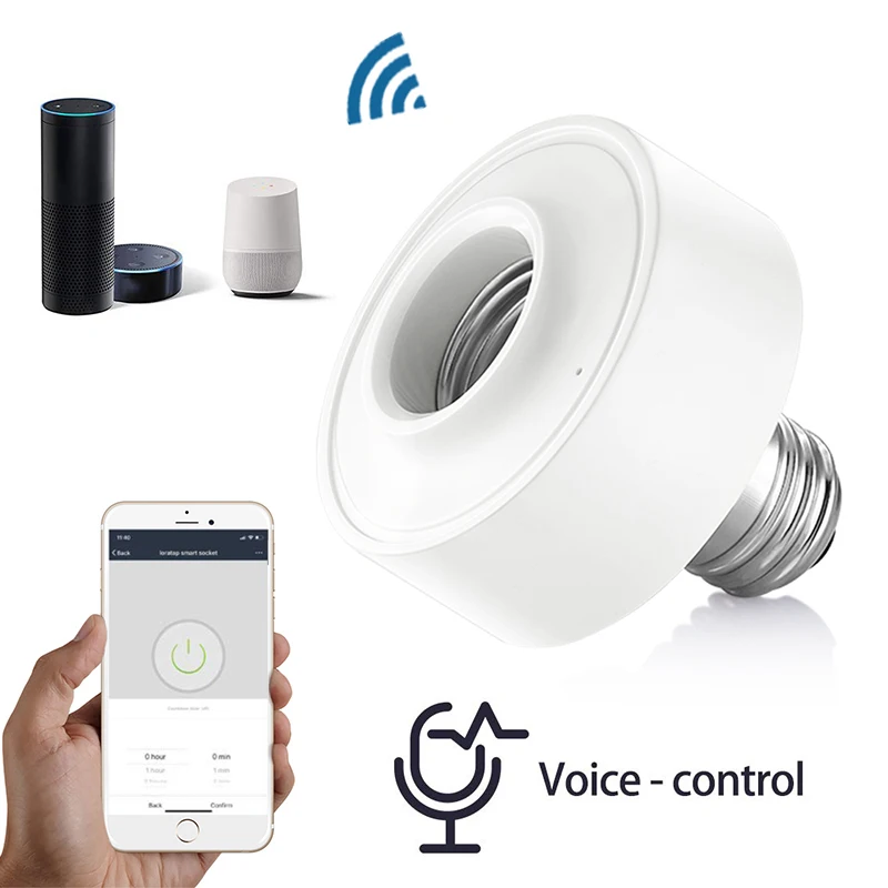 Ваше приложение Smart Life Wi-Fi Лампа Socket светильник Поддержка для E26 E27 Светодиодная