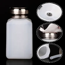 200 мл портативный пресс пустая многоразовая бутылка жидкий насос для алкоголя УФ-гель для ногтей ацетоновый очиститель диспенсер для удаления воды