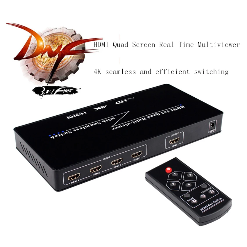 HDMI 4x1 Quad Multi-viewer HDMI Quad Экран в режиме реального времени Multiviewerwith HDMI бесшовные коммутатор функция Поддержка 4K& 3DVisual т