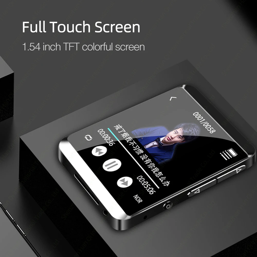 RUIZU M5 мини-клип Bluetooth MP3 плеер полный сенсорный экран портативный 8 ГБ 16 ГБ MP3 музыкальный плеер с FM, запись, электронная книга, шагомер