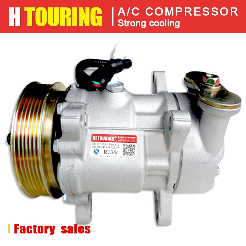 Для компрессора кондиционера SD6V12 Peugeot 206 6453JG 6453JK 9611111780 9628239480 6453CN 6453EH 6453FS 1412 1431