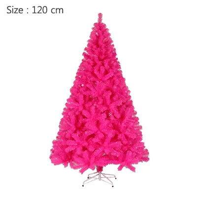 120 cm-Rose Red Strongwell шифрование сосновая Золотая Рождественская елка Искусственные Рождественские елочные украшения Рождественское украшение для домашнего декора - Цвет: 120 cm-Rose Red