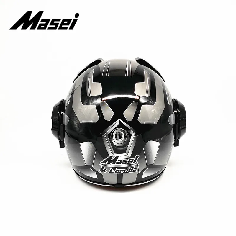 Masei шлем Железного человека moto rcycle шлем половина шлем с открытым лицом шлем-каска moto cross дополнительная наклейка для автомобиля casco moto Autobot1