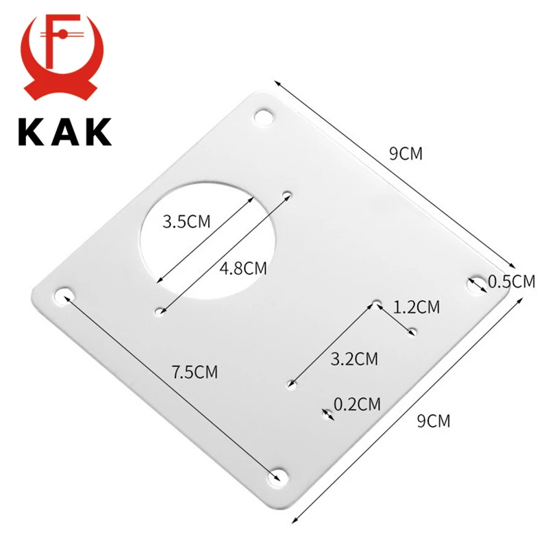 Stainless Steel Cabinet Hinge Repair Plate 1-8 Pack Door Hinge Mounted Plate Screws Furniture Hardware Accessories