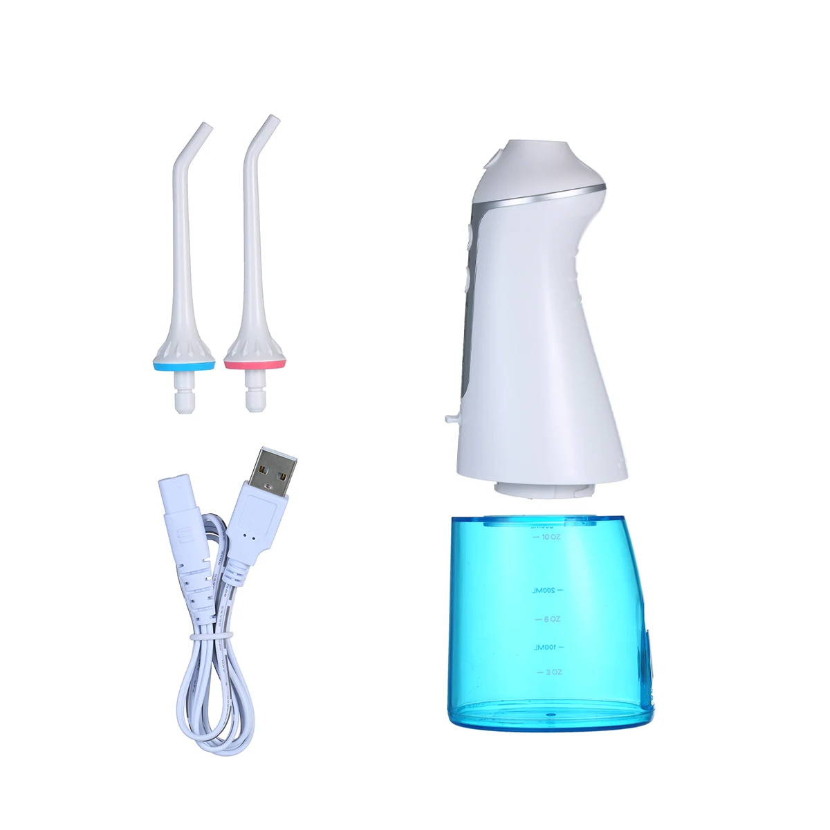 Стоматологический водный Флоссер водостойкий ирригатор для полости рта беспроводной USB перезаряжаемый портативный с 2 струйными наконечниками для ухода за зубами