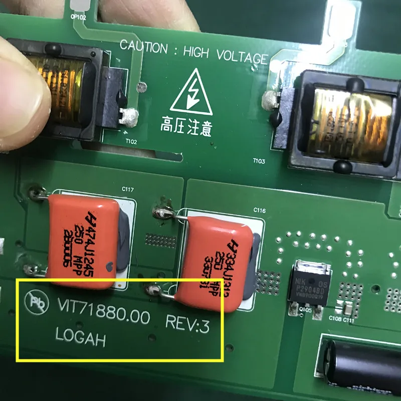 Для SONY KLV-40BX40040EX400 пластина высокого давления VIT71880.00/10