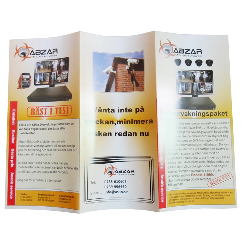 Индивидуальный дизайн печать флаеров персонализированные брошюры складные