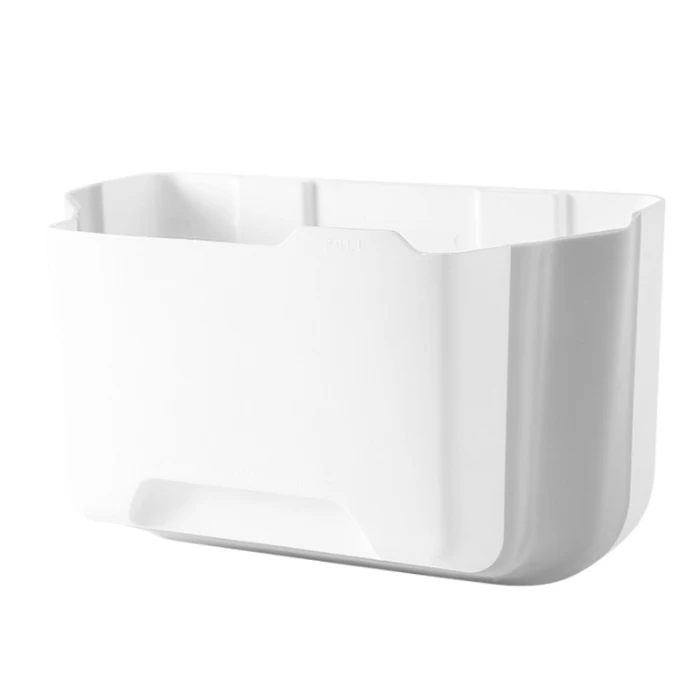 Hot Folding Hanging Trash Can Garbage Waste Bin Wall Mounted Kitchen Cabinet Holder D6