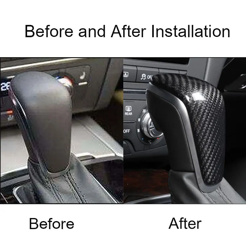 Модификация для Audi A3 8V S3 A4 B8 A5 A6 C7 S6 A7 S7 A8 Q5 Q7 ручка переключения скоростей Ручка переключения передач крышка головки наклейка крышка из углеродного волокна