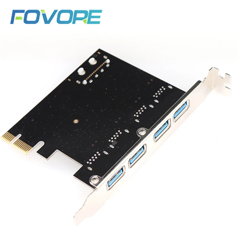 PCI-e to USB expansion Card 4 port USB 3.0 PCI express expansion Card usb pci-e Adapter usb 3 pcie converter for win 10