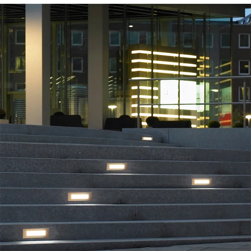 

LED Wall Lamp 5W Indoor Outdoor Embedded Staircase Step lights Underground Light for Villa Courtyard Garden AC110V 220V